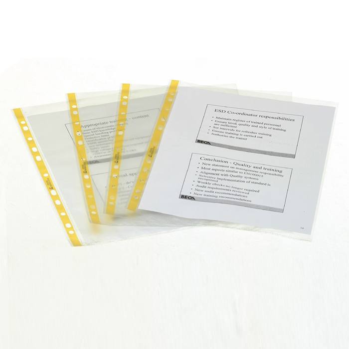 ESD Document Pockets | Dissipative Polypropylene Pockets